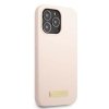 Guess GUHMP13XSPLP iPhone 13 Pro Max 6,7 różowy/pink hard case Silicone Logo Plate MagSafe